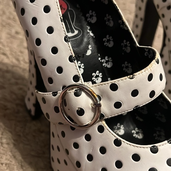 TUK Polka Dot Heels - Picture 4 of 10